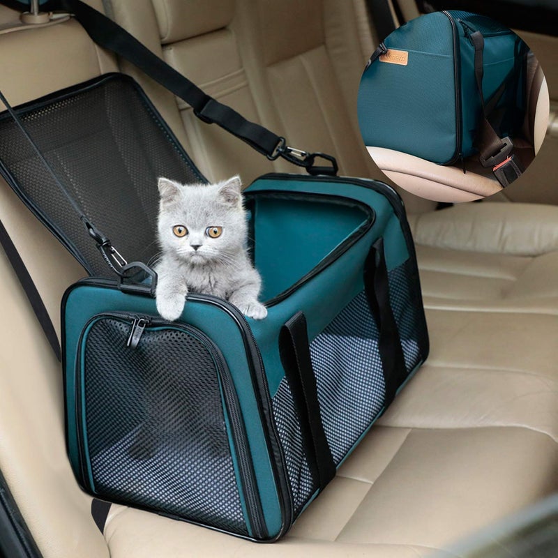Akinerri Cat Carrier - Portable Foldable Dog Pet Carrier, Soft-Sided Pet Bag up to 28 Lbs, Airline Approved Travel Puppy Carrier - Image 5